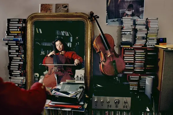 A self-portrait that turns a room into memory, music, and presence
