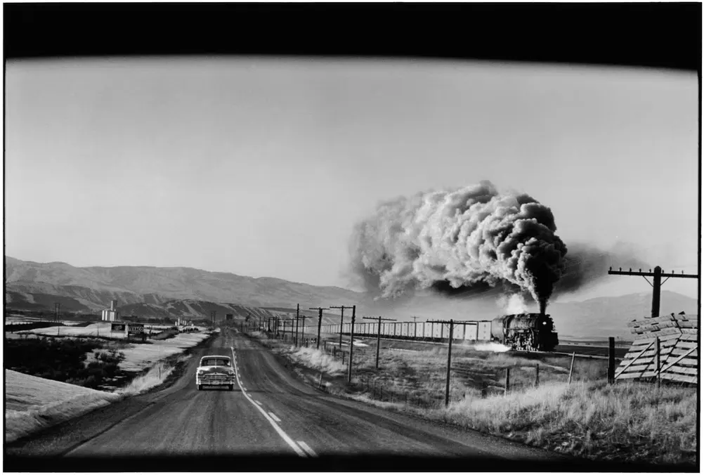 Wyoming and the Drama of Shared Distance by Elliott Erwitt
